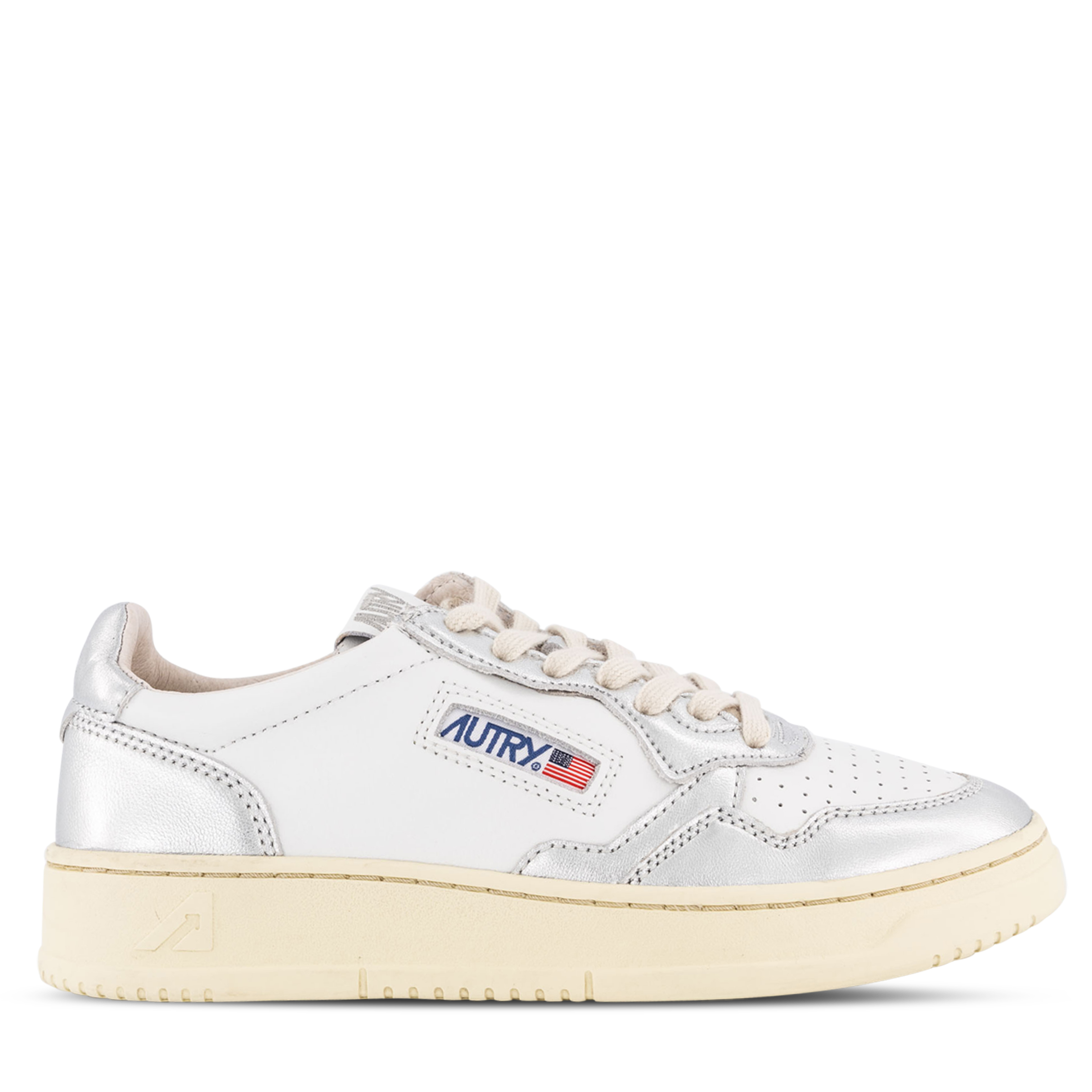 Autry Medalist Womens White/Silver | Hype DC