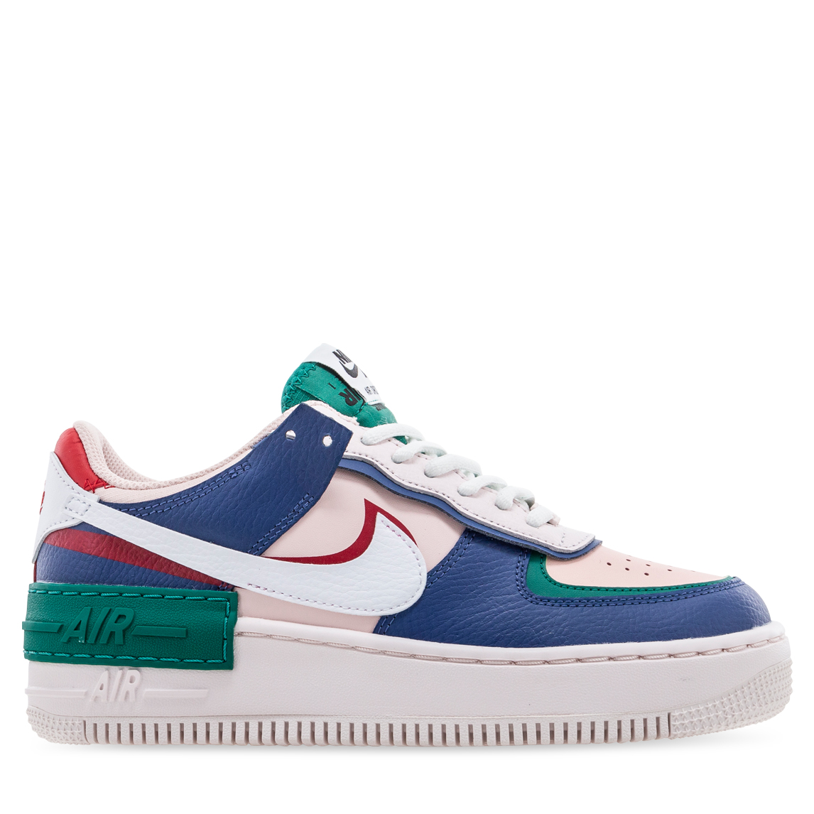 Nike AIR FORCE 1 SHADOW WOMENS Mystic Navy/White/Echo Pink/Gym Red | Hype DC