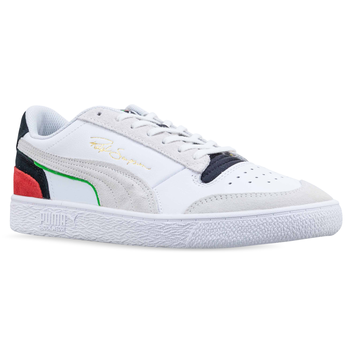 puma ralph sampson low white blue