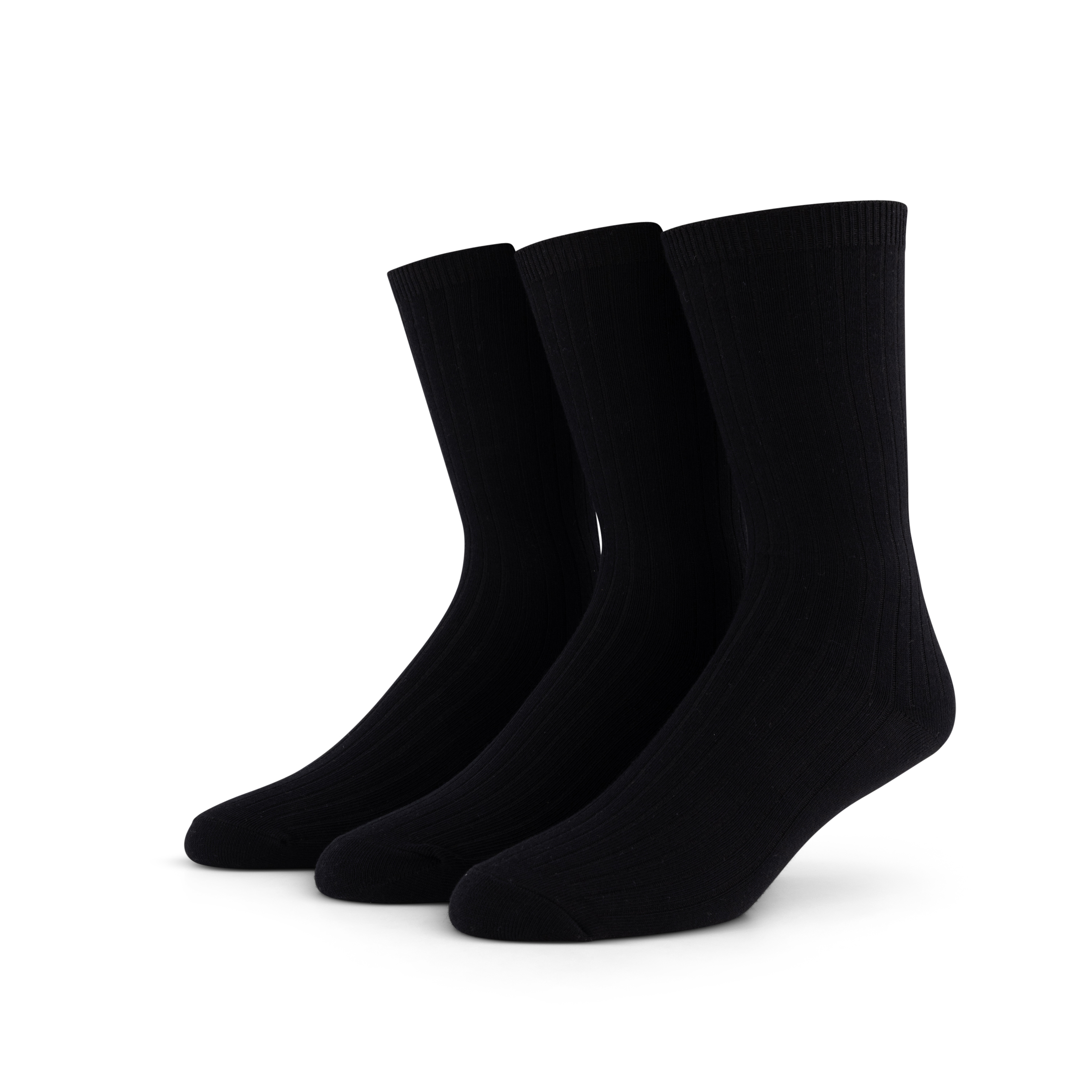 Ribbed Crew Sock 3-Pack