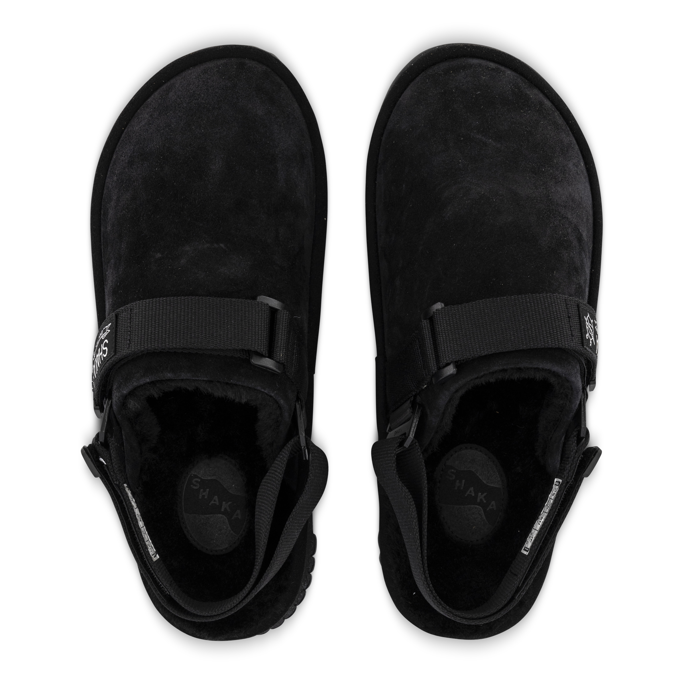 SHAKA Snug Clog Hairy Suede Black | Hype DC