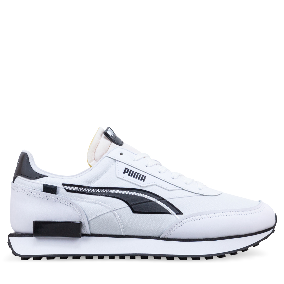 puma future rider white black
