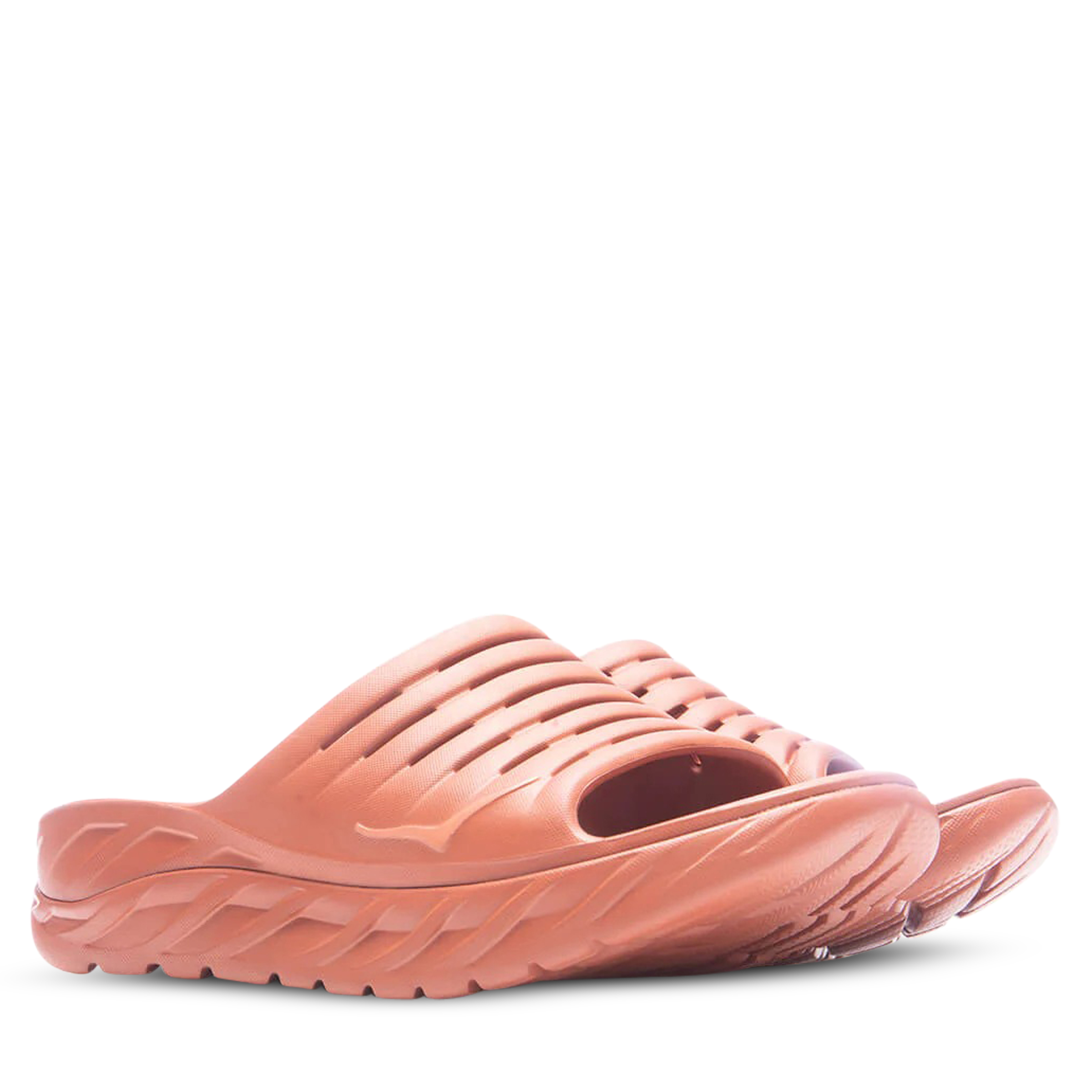 HOKA Ora Recovery Slide Womens Baked Clay/Sun Baked Hype DC