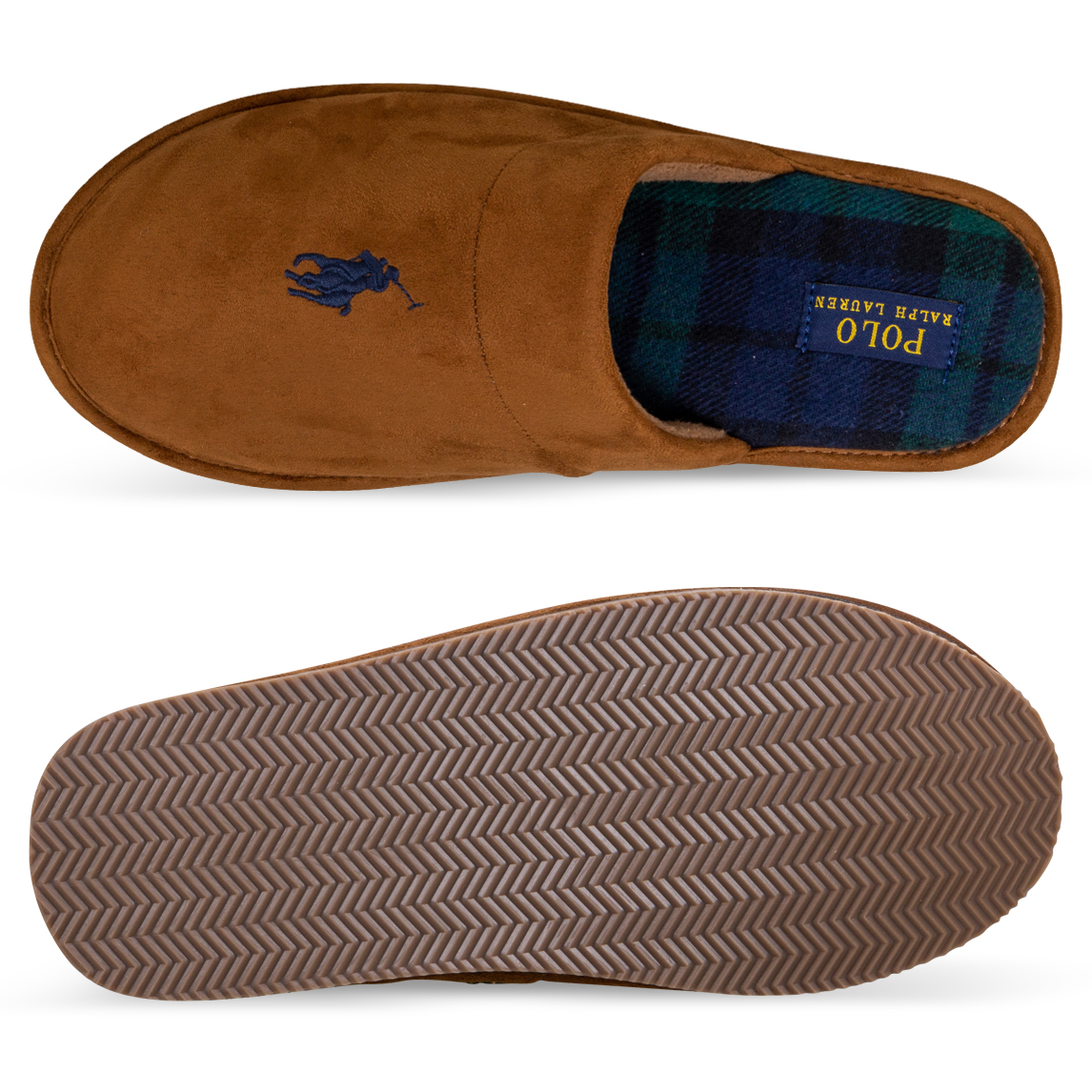klarence microsuede scuff slipper