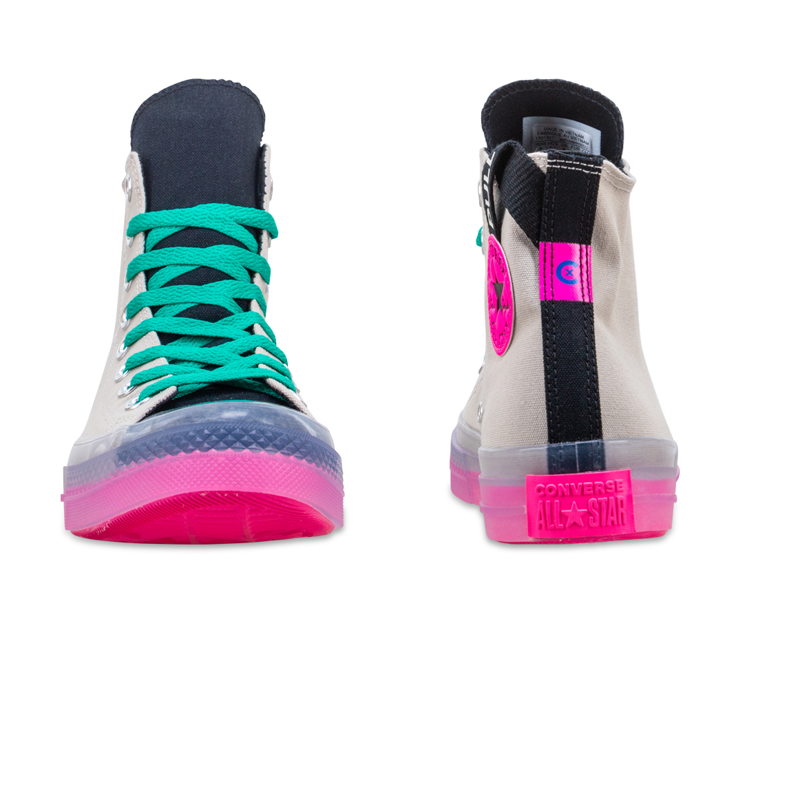 hyper pink converse high tops