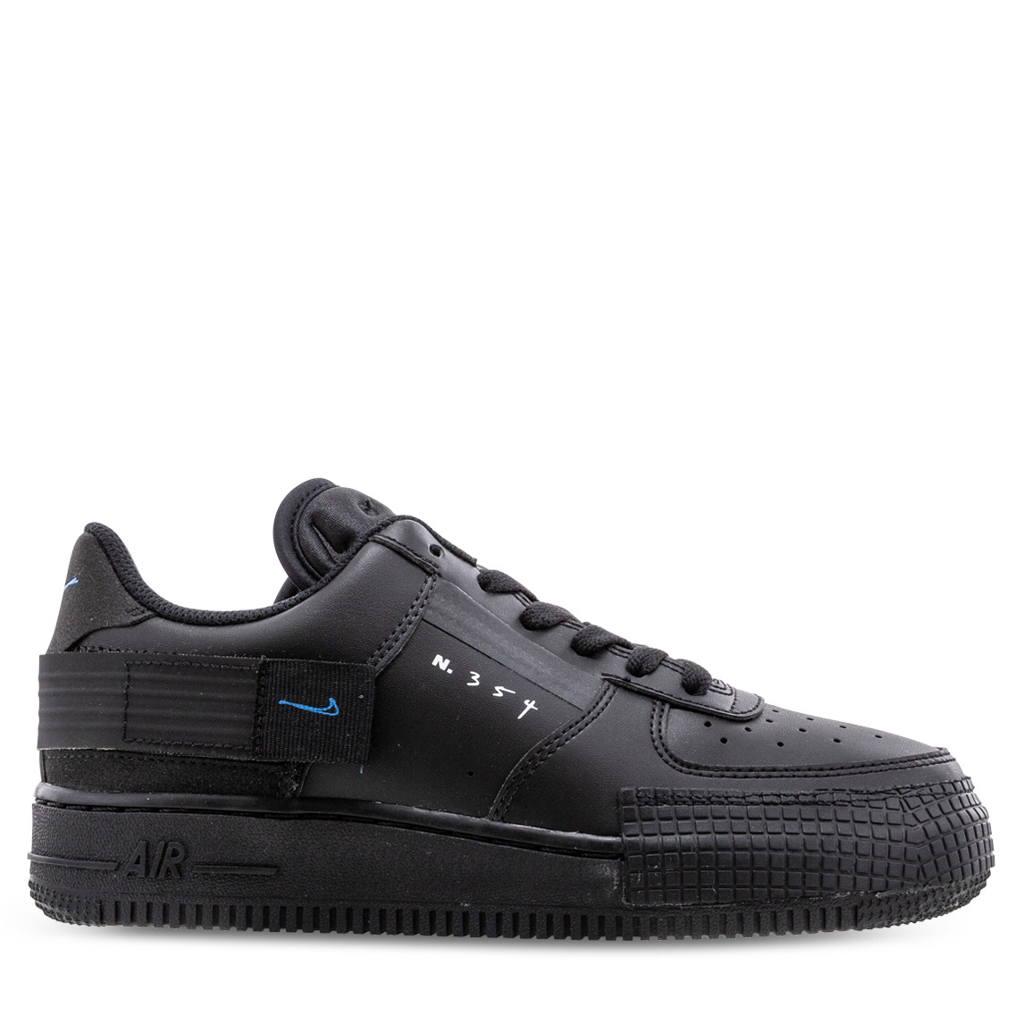air force 1 drop type black/white