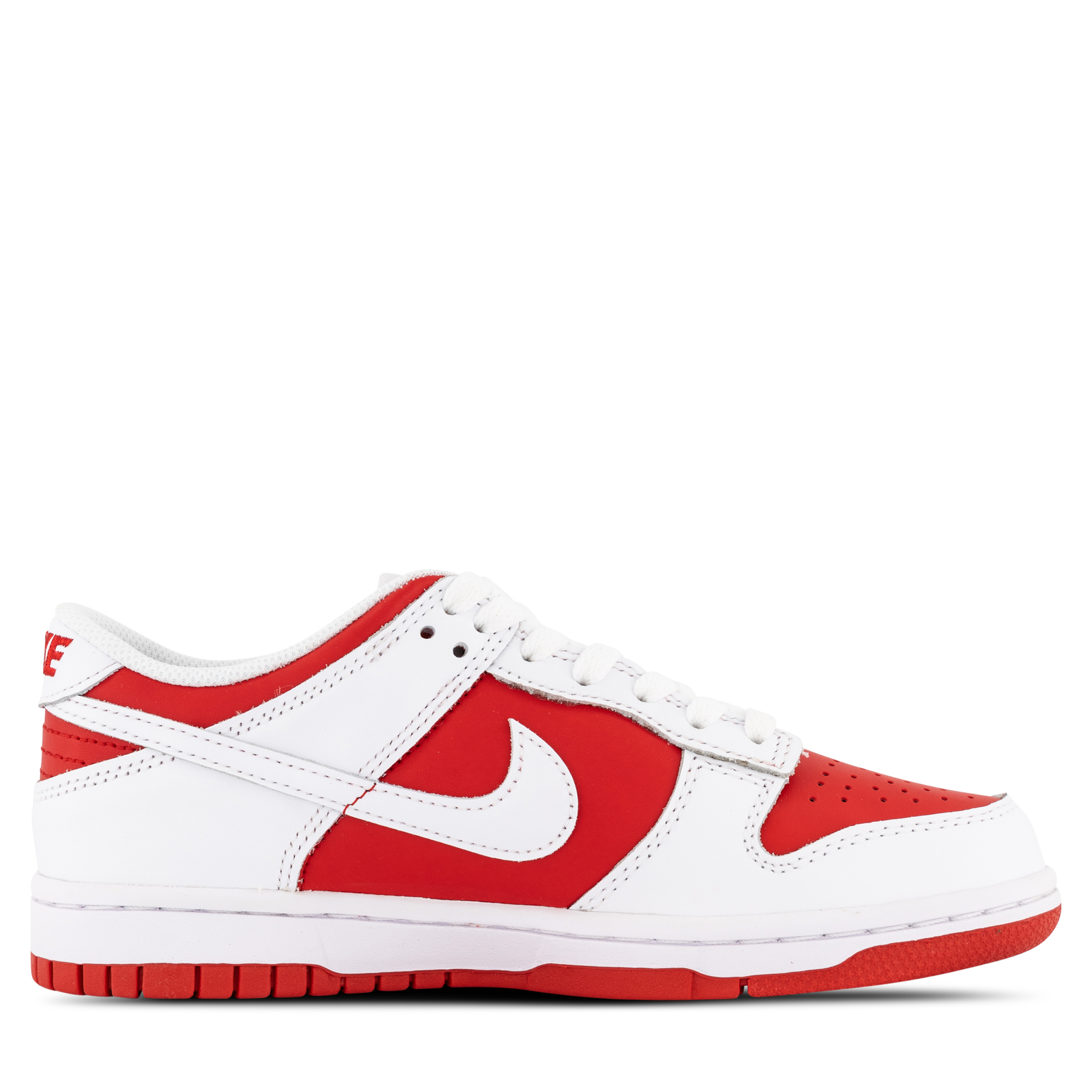 dunk low university red white total orange