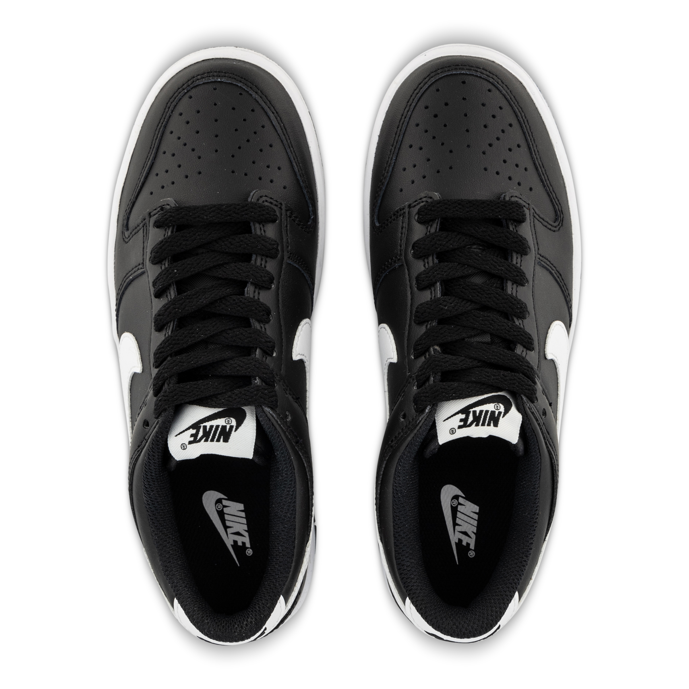 dunk low black white youth