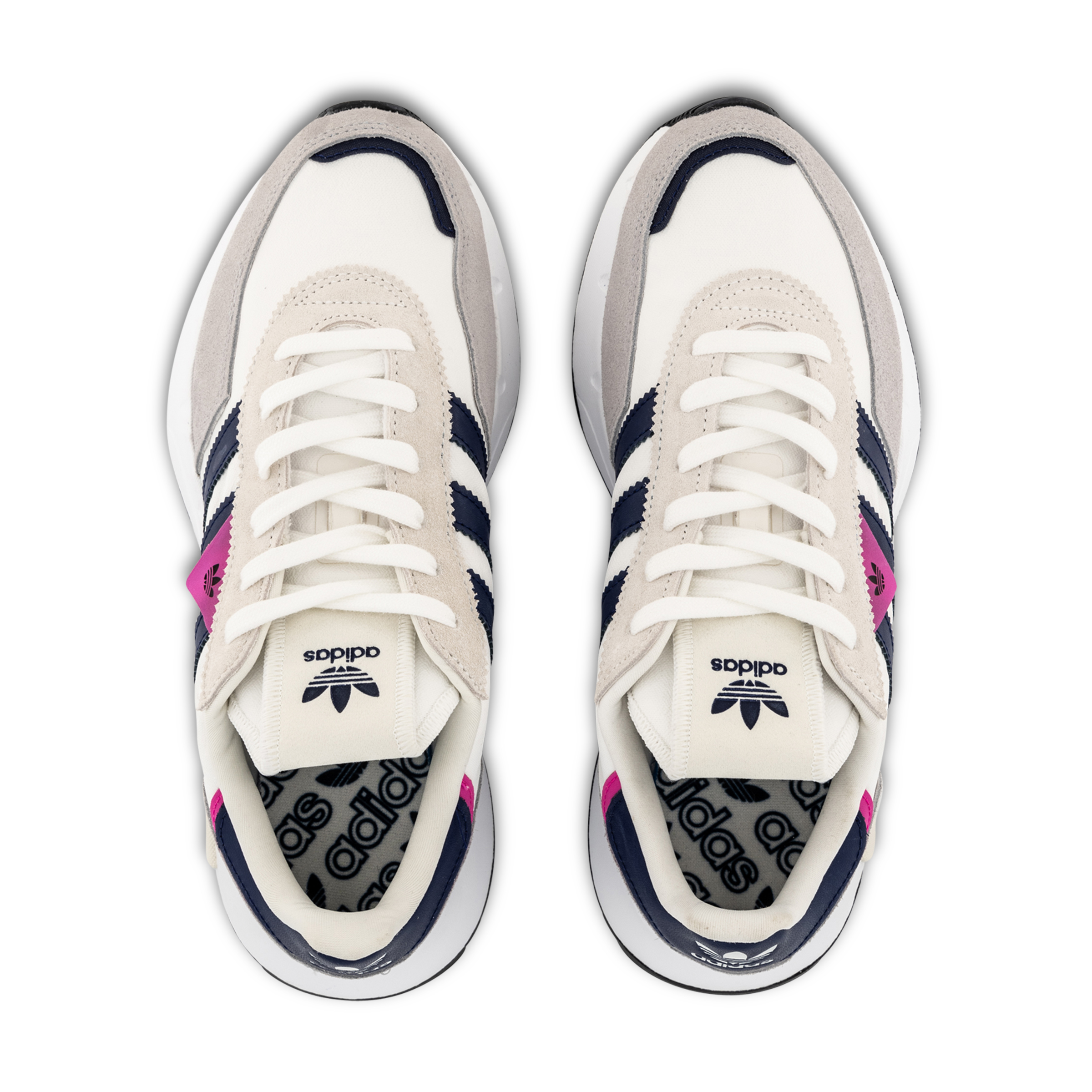 adidas Originals Retropy F2 Womens Core White/Navy/Shock Pink | Hype DC