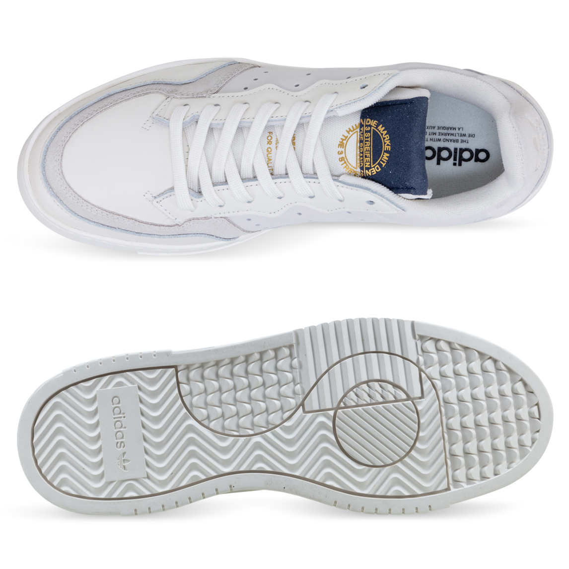 adidas Originals SUPERCOURT Running White/Running White/Collegiate Navy |  Hype DC