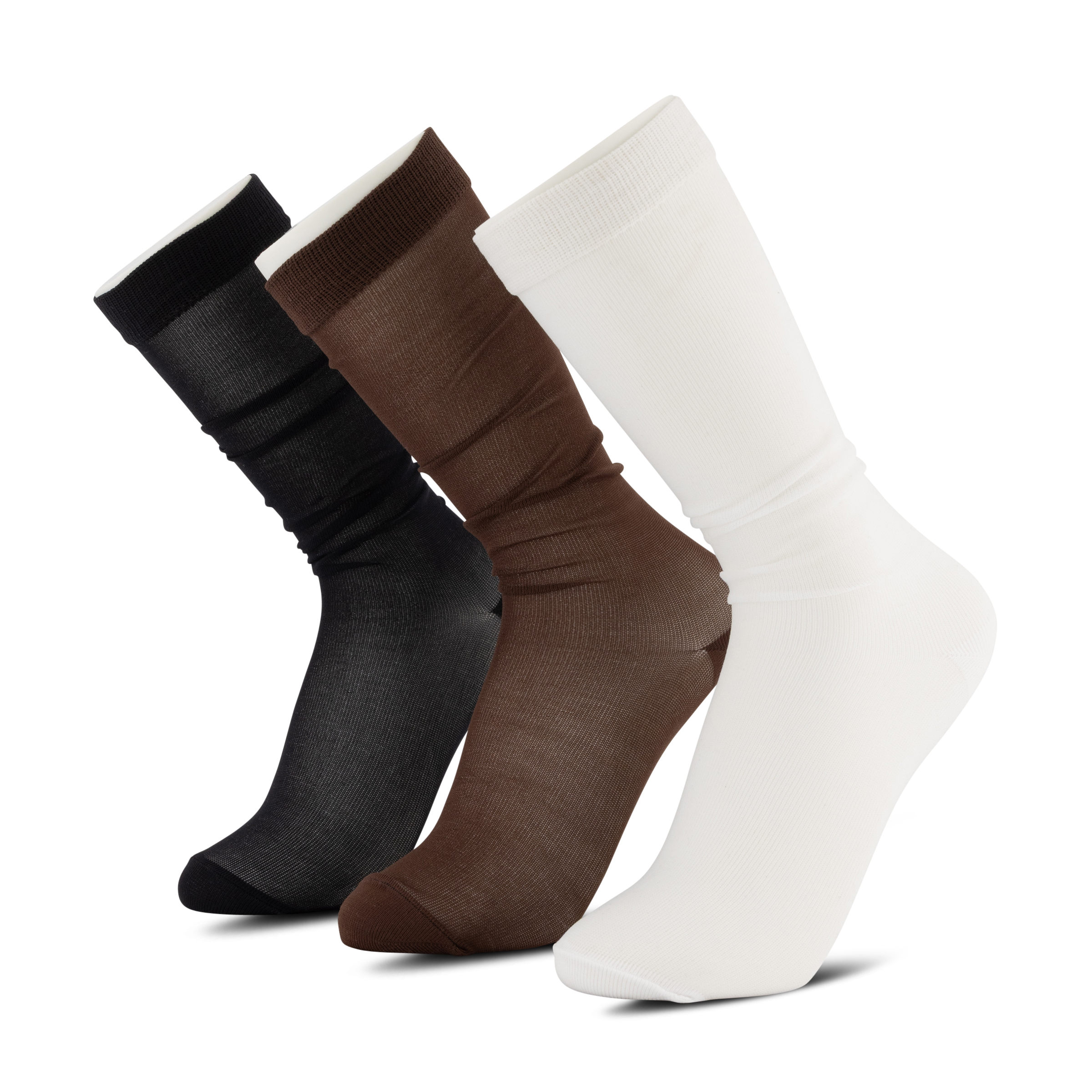 Sheer Crew Socks 3-Pack