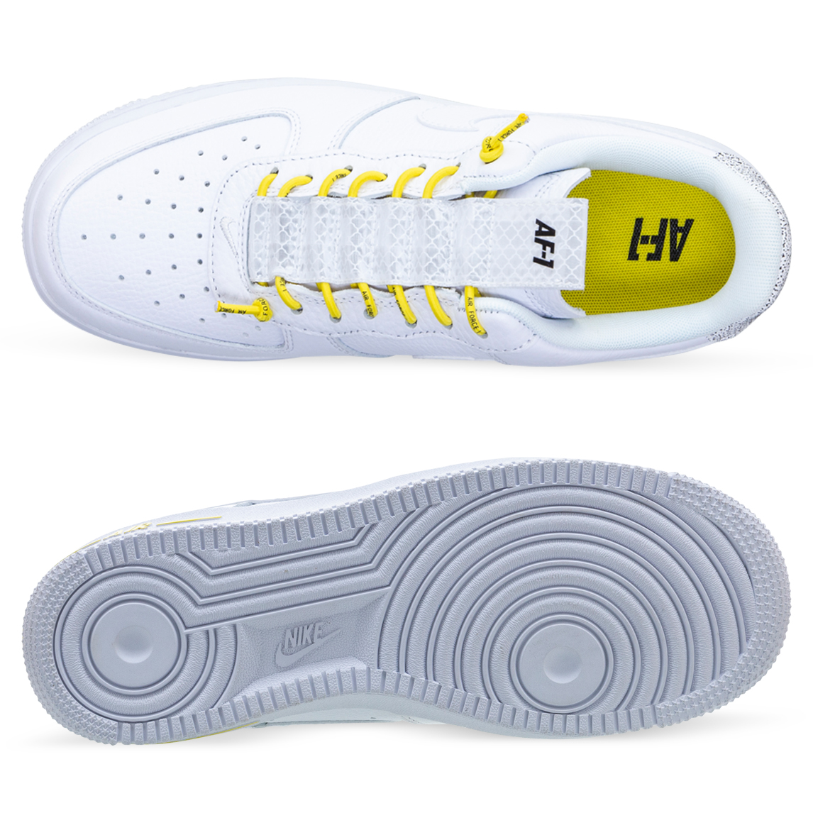 air force 1 '07 lux white/yellow women's shoe